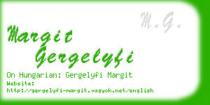 margit gergelyfi business card